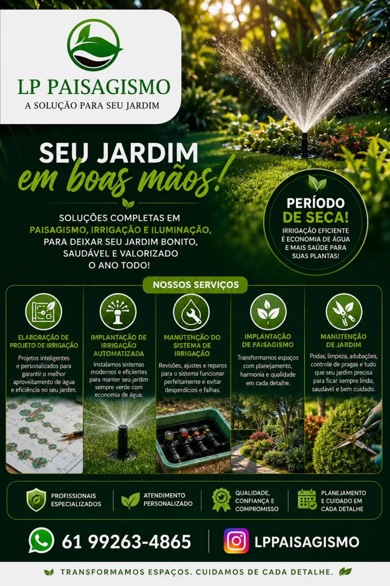 LP Paisagismo | Irrigação e Manutenção de Jardins