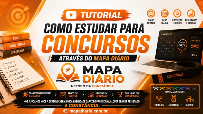 MAPA DIÁRIO - Como Estudar para Provas e Concursos